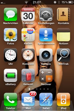 Screenshot mit dem iPhone