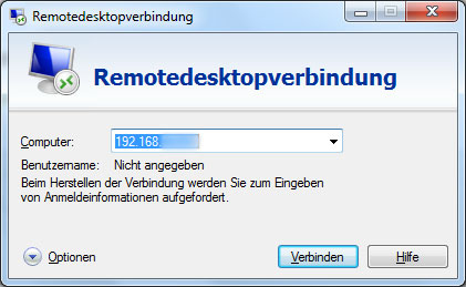 Remotedesktopverbindung